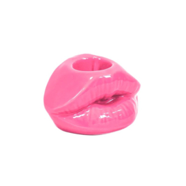 Kandelaar Lips neon roze -Housevitamin