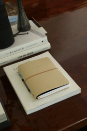 Notebook vegan leather sand- Monk & Anna