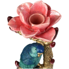 Kandelaar vogel blauw bloem
