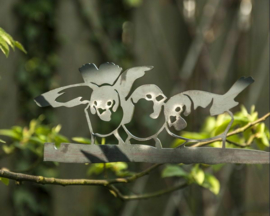 Metalen Huismus trio - Birdwise