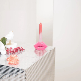 Kandelaar Lips neon roze -Housevitamin