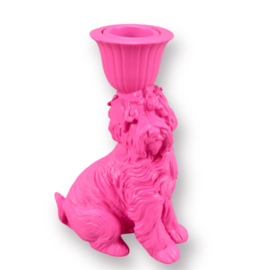 Kandelaar Labradoodle pink -Housevitamin