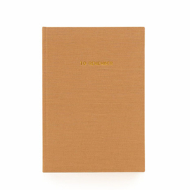 Notebook washed linen cashew - Monk & Anna