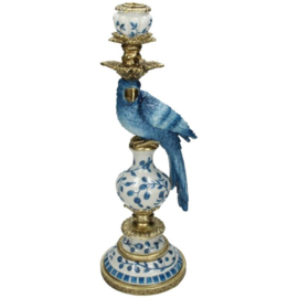 Kandelaar vogel Delfts Blauw