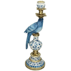 Kandelaar vogel Delfts Blauw