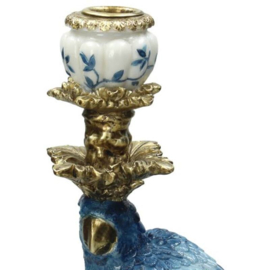 Kandelaar vogel Delfts Blauw