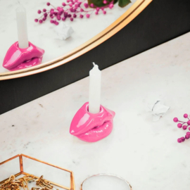 Kandelaar Lips neon roze -Housevitamin