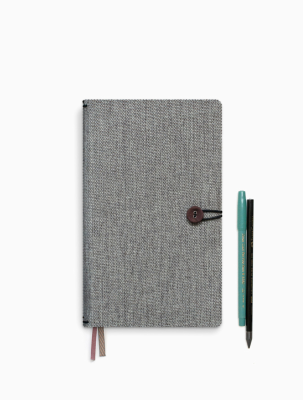 Notebook met knoop Moss Agate - Tinne+Mia