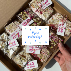 Vaderdag doos Nougat (8 stuks).  Gratis verzending