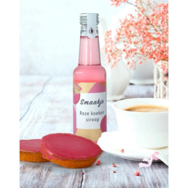 Roze koeken siroop