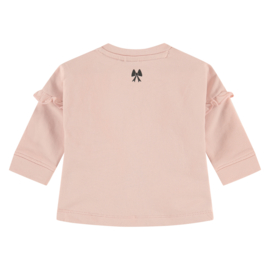 Sweatshirt bear & little girl pink