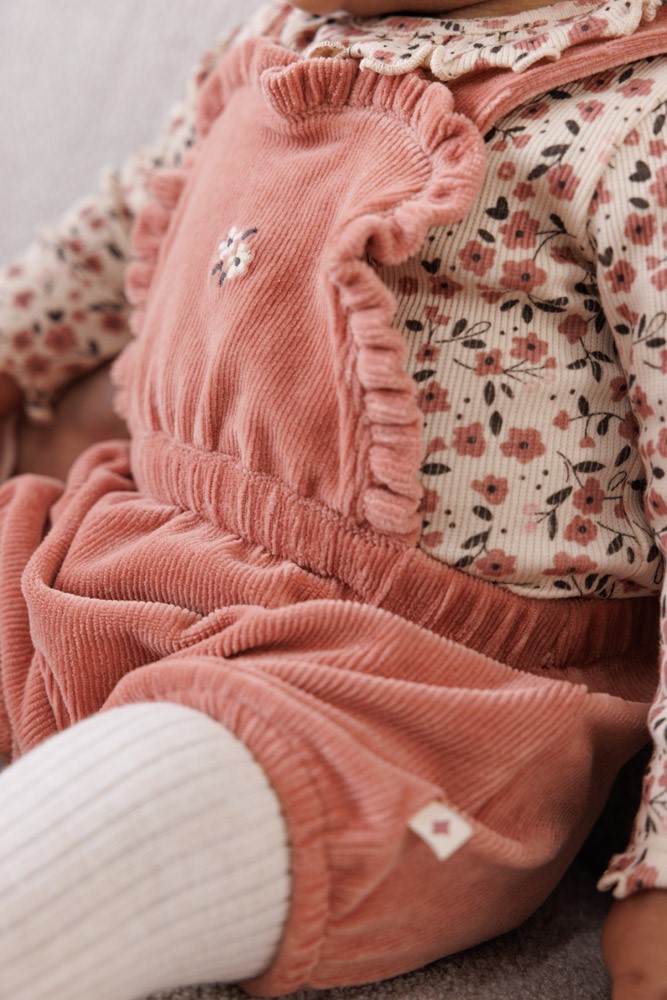Korte tuinbroek velours Woodland Bloom