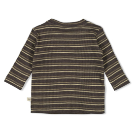 T-shirt LS Rawsome streep