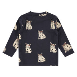 T-shirt LS dog allover