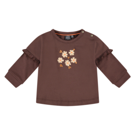 T-shirt LS Nature Love brown