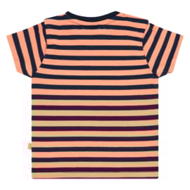 T-shirt korte mouw robot neon orange
