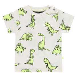 T-shirt korte mouw fluo dino