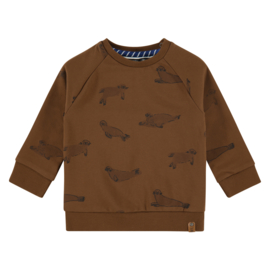 Sweatshirt whales allover