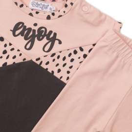 Jurkje met legging smokey pink & grey