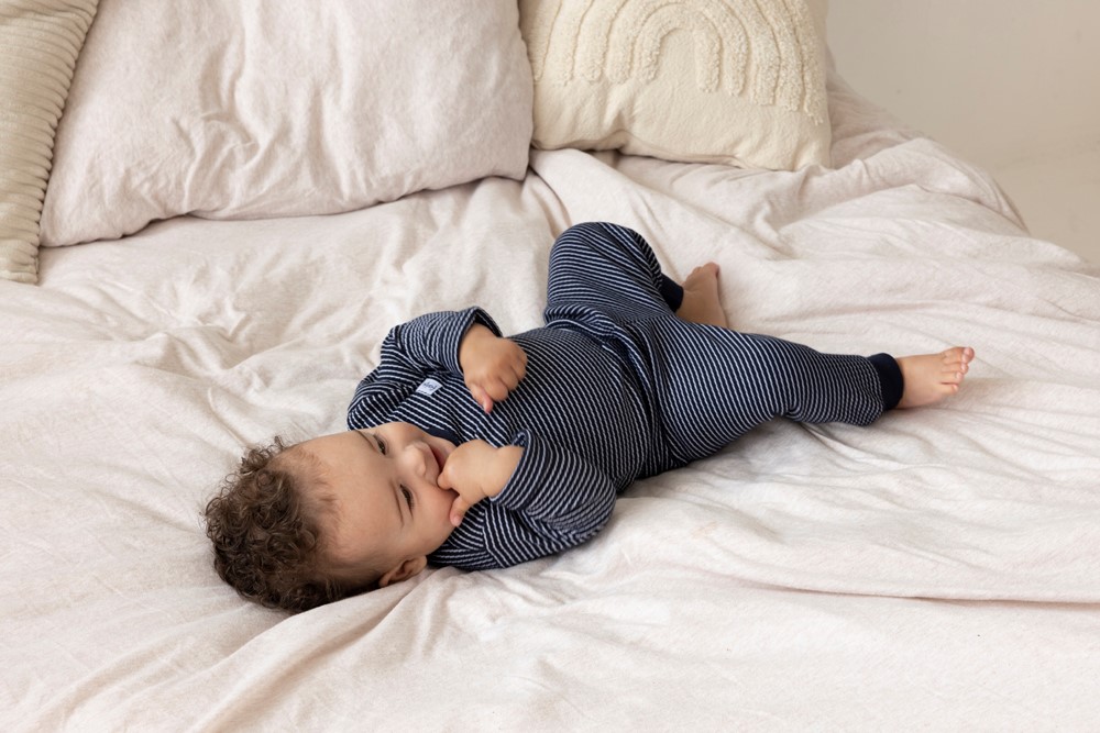 Wafelpyjama Royal Blue 1