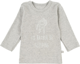 T-shirt LS monkey sleeping grey