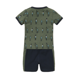 Short met T-shirt faded sea surf diving