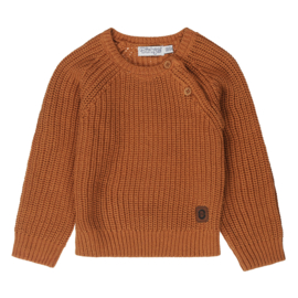 Gebreide pullover caramel