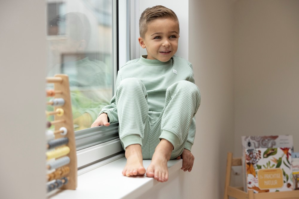 Wafelpyjama Groen 2