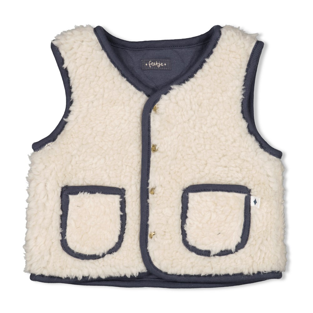 Omkeerbare teddy gilet Narwal