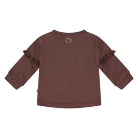 T-shirt LS Nature Love brown