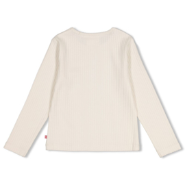 T-shirt LS Moon Flowers rib