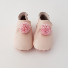 Babyslofjes pompon roze