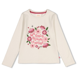 T-shirt LS Moon Flowers rib