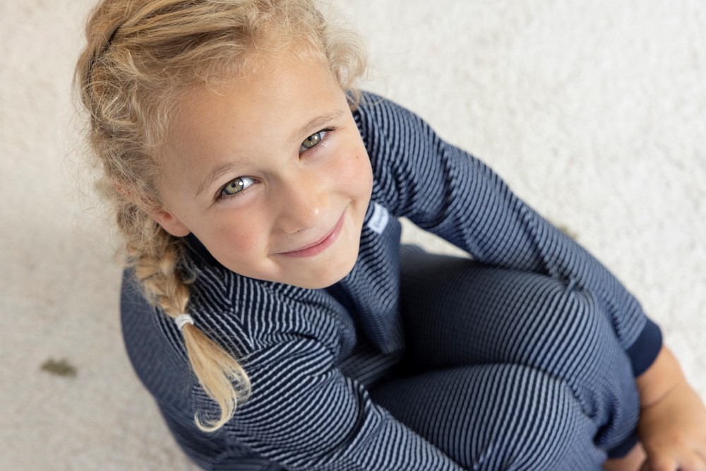 Wafelpyjama Royal Blue 2