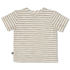 T-shirt Mini Adventurer gestreept
