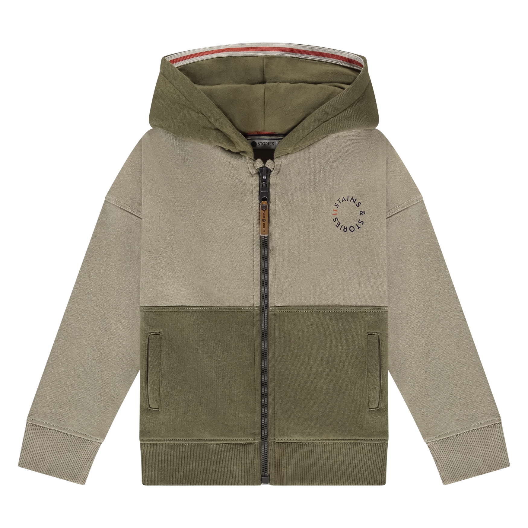 Hoodie met rits Tiger Power