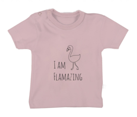 T-shirt korte mouw flamazing old pink