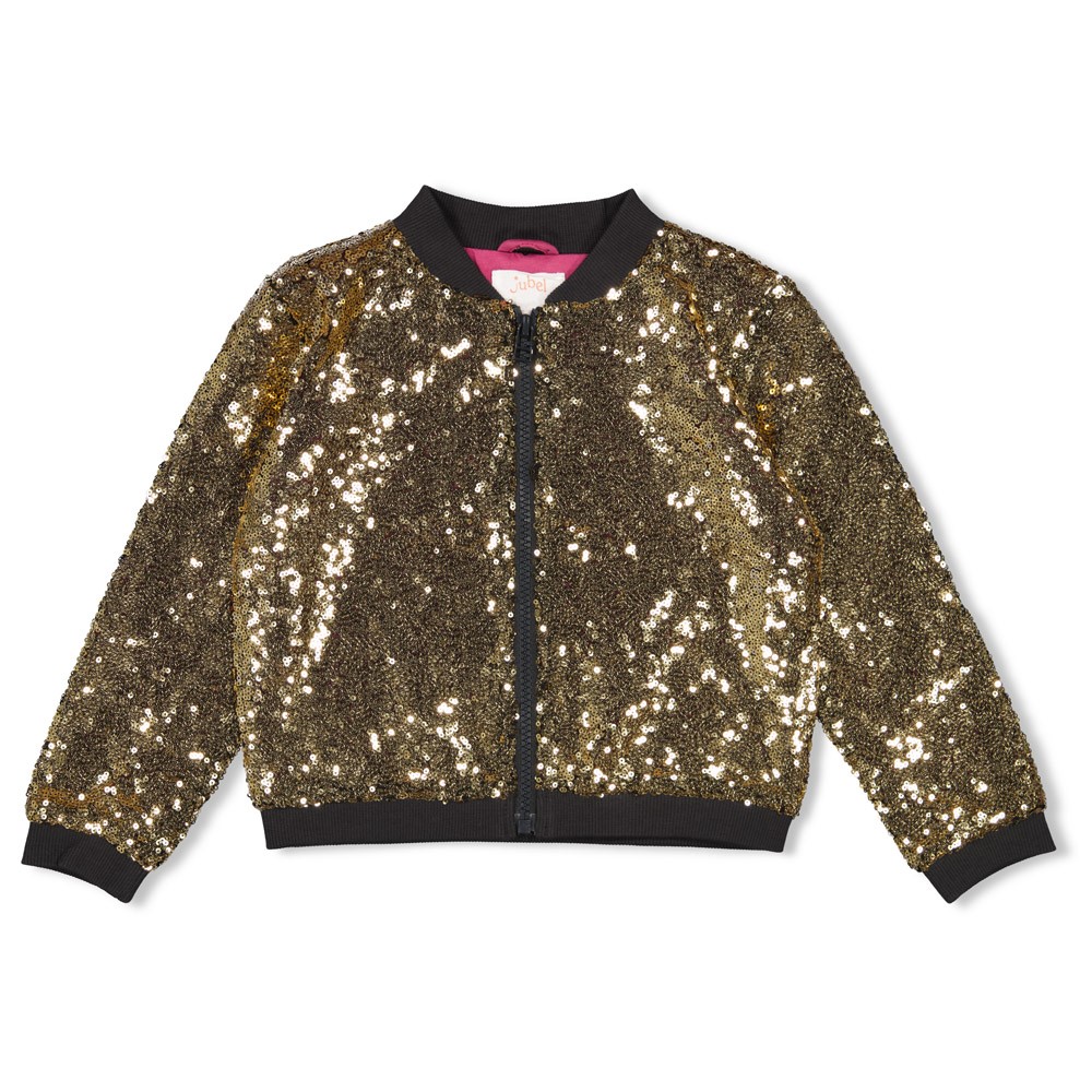 Pailetten bomberjack Shine Bright