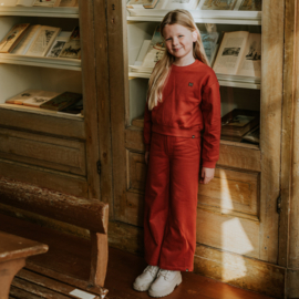 Losse broek Faded red