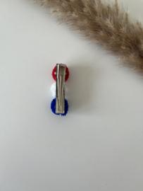 Rood wit blauw pompom