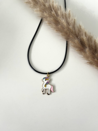 Ketting unicorn roze