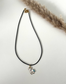 Ketting unicorn blauw