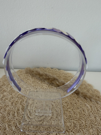 Diadeem  paars/wit