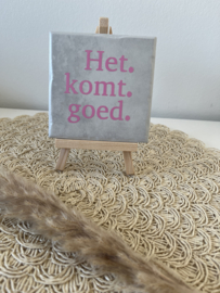 Het komt goed