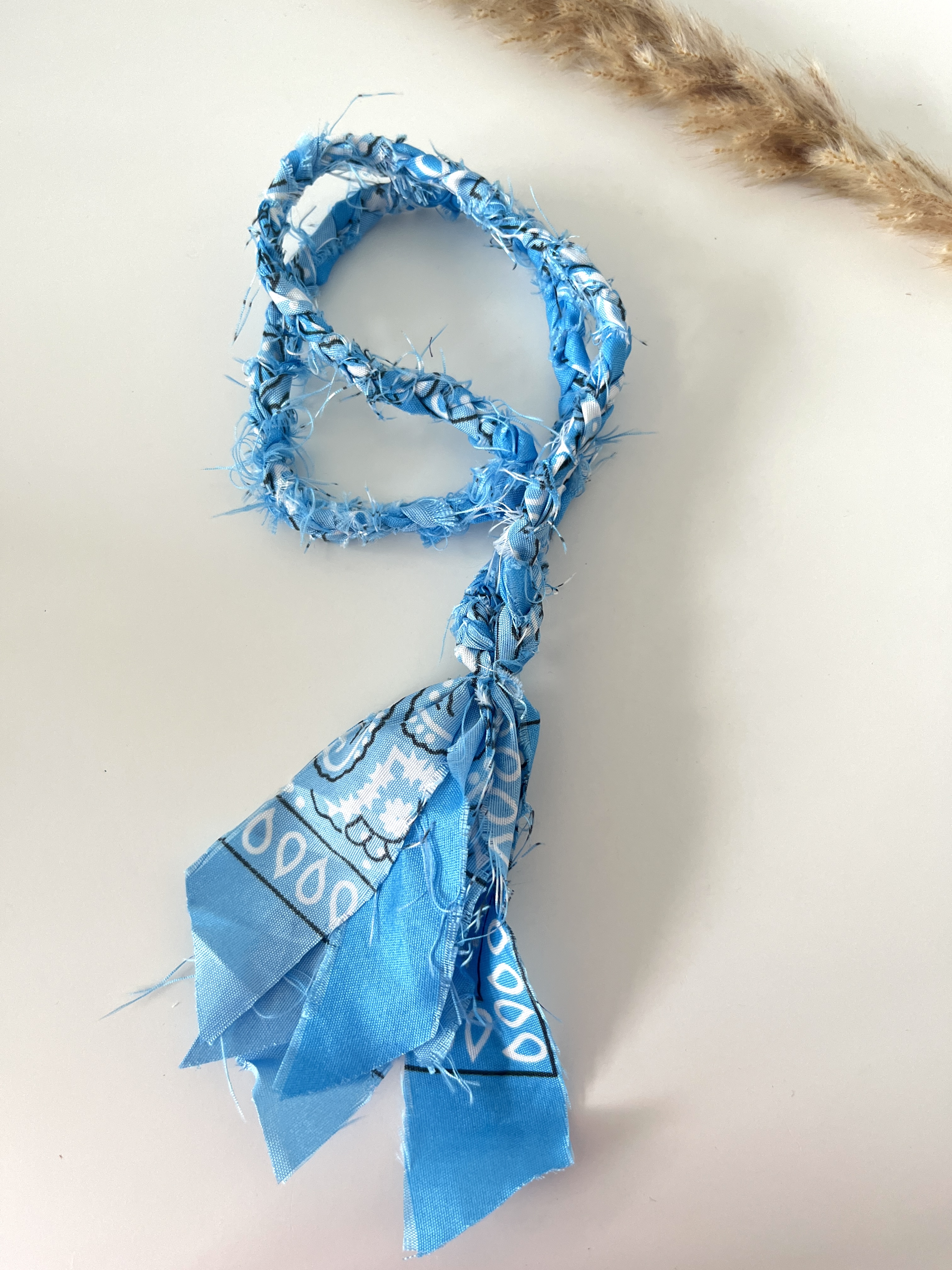 Bandana ketting blauw