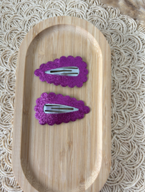 Lizzy magenta glitter