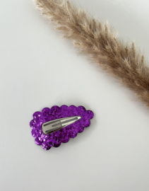 Lizzy purple glitter