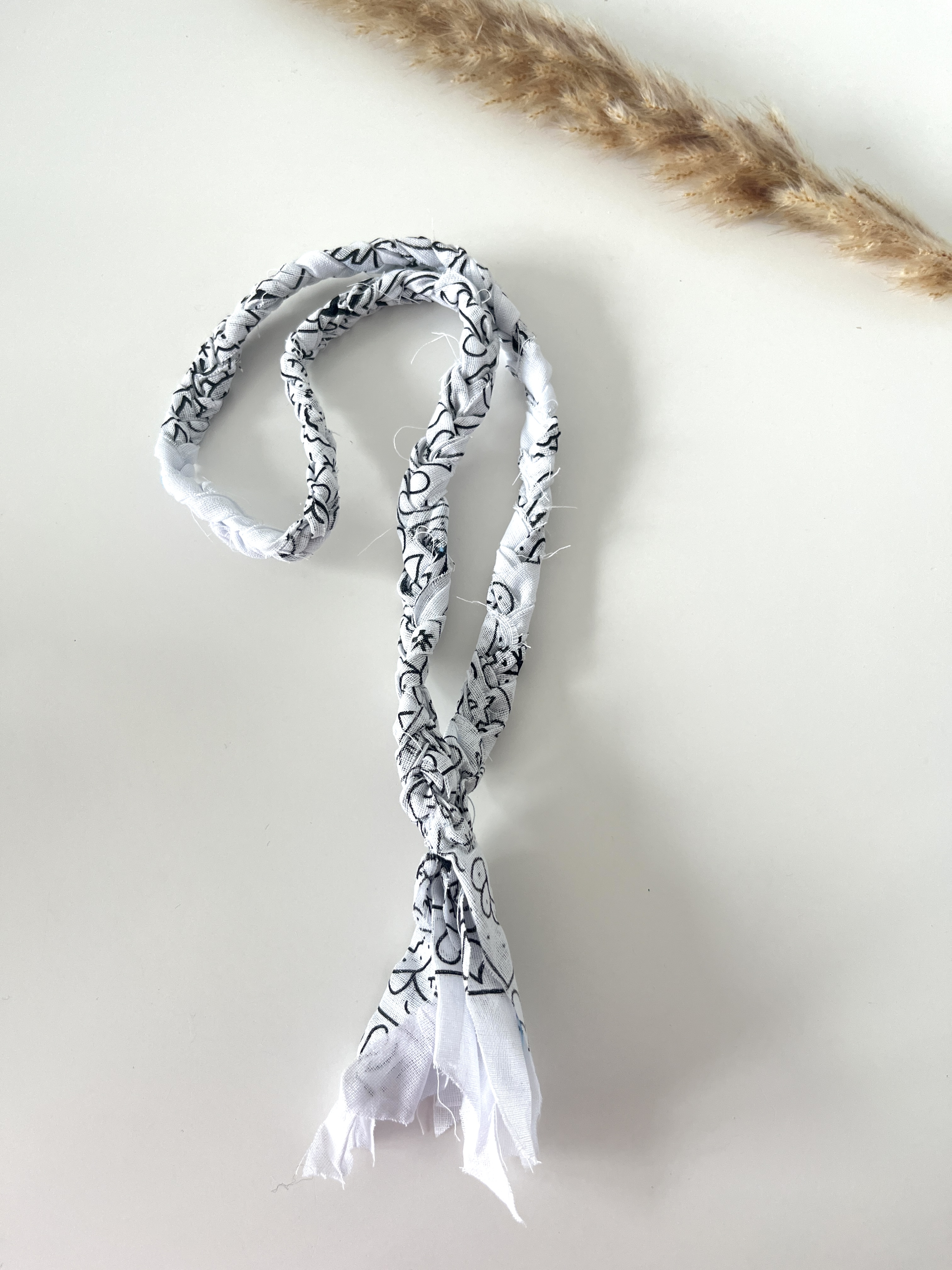 Bandana ketting wit