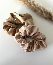 Scrunchie set beige