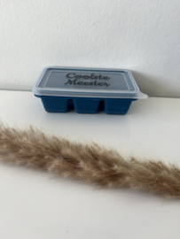 Mini ijsblokjesvorm meester blauw
